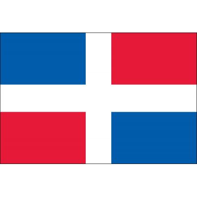 3ft. x 5ft. Dominican Republic Flag No Seal for Parades & Display