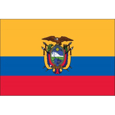 3ft. x 5ft. Ecuador Flag Seal for Parades & Display