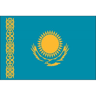 2ft. x 3ft. Kazakhstan Flag for Indoor Display