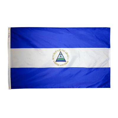 4ft. x 6ft. Nicaragua Flag Seal with Brass Grommets