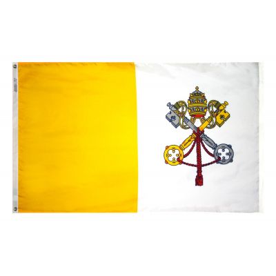 3ft. x 5ft. Papal Flag Dyed
