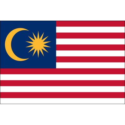 2ft. x 3ft. Malaysia Flag for Indoor Display