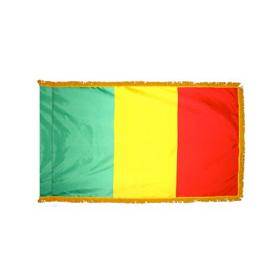 4ft. x 6ft. Mali Flag for Parades & Display with Fringe