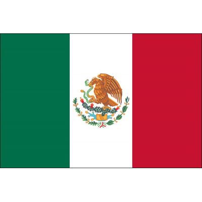 3ft. x 5ft. Mexico Flag for Parades & Display