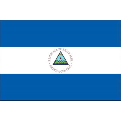 2ft. x 3ft. Nicaragua Flag Seal for Indoor Display