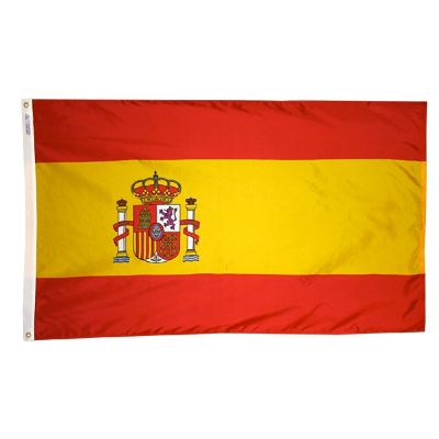 2ft. x 3ft. Spain Flag Seal with Canvas Header