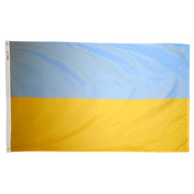 2ft. x 3ft. Ukraine Flag with Canvas Header