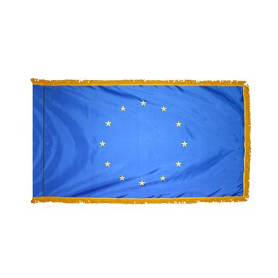 2ft. x 3ft. European Union Flag Fringed for Indoor Display