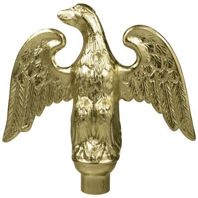5 in. Metal Perched Eagle Gold
