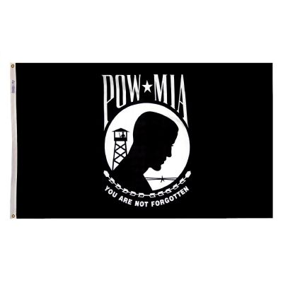 12 in. x 18 in. POW-MIA Flag Single Reverse Outdoor