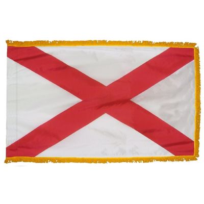 3ft. x 5ft. Alabama Flag Fringed for Indoor Display