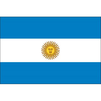3 ft. x 5 ft. Argentina Flag Seal E-poly with Brass Grommets