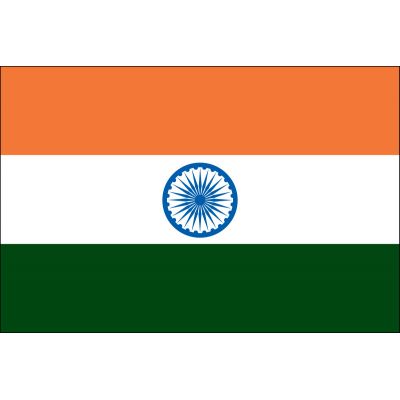 3 ft. x 5 ft. India Flag E-poly with Brass Grommets