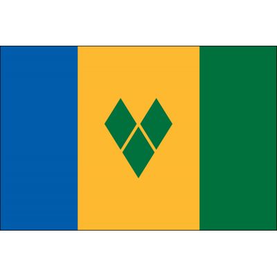 3 ft. x 5 ft. St. Vincent Grenadines Flag E-poly with Brass Grommets