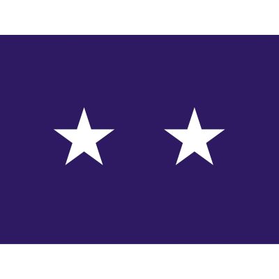 4ft. x 6ft. Chaplain 2 Star General Flag for Indoor Display