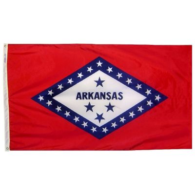 12 x 18 in. Arkansas flag