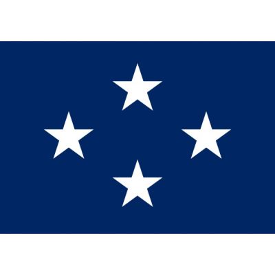 2ft. x 3ft. Navy 4 Star Admiral Flag w/Grommets