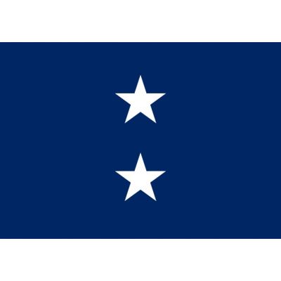 2ft. x 3ft. Navy 2 Star Admiral Flag w/Grommets