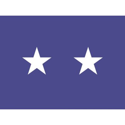 3ft. x 4ft. Air Force 2 Star General Flag w/ Side Pole Sleeve