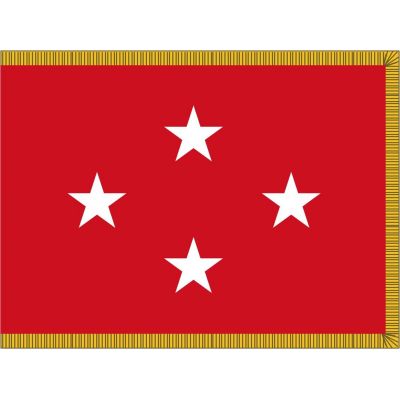 3ft. x 5ft. Marine Corps 4 Star General Flag Indoor w/ Fringe