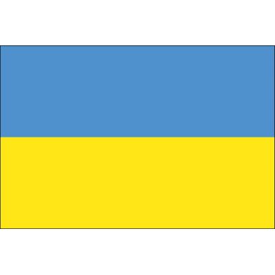 4ft. x 6ft. Ukraine Flag with Side Pole Sleeve