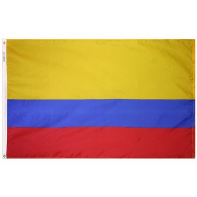 Size 7 Colombia Flag with Canvas Header & Brass Grommets