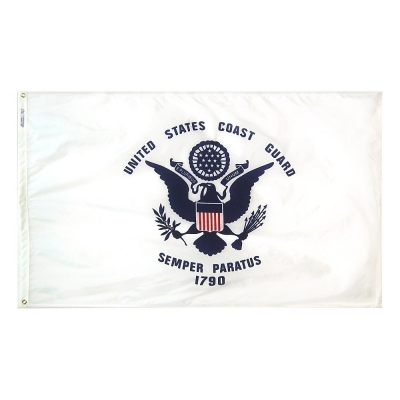 6ft. x 10ft. US Coast Guard Flag NYL H & G (Government)
