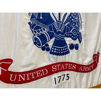 Army Flag Nylon Embroidery detail