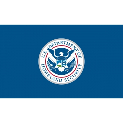 6ft. x 10ft. DHS Flag - Nylon Heading & Grommets