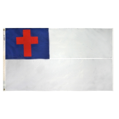 8ft. x 12ft. Christian Flag Sewn Strong Polyester Outdoor