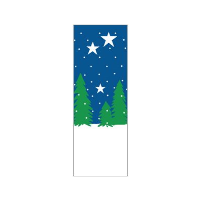 30 x 84 in. Holiday Banner Tree On Both Sides