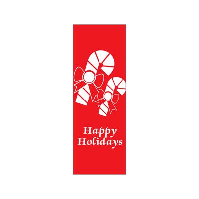 30 x 84 in. Holiday Banner Town Crier Candy Canes