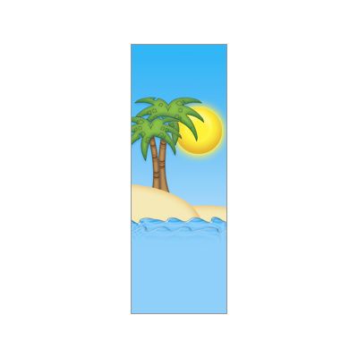 30 x 60 in. Seasonal Banner Palm Tree Summer