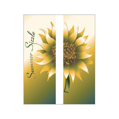 30 x 60 in. Seasonal Banner Summer Sizzle Sunflower-Double Sided