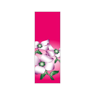 30 x 84 in. Seasonal Banner Dogwood Flowers Pink Fabric