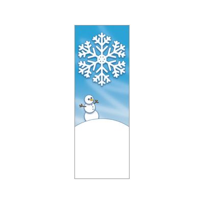 30 x 96 in. Holiday Banner Little Snowman