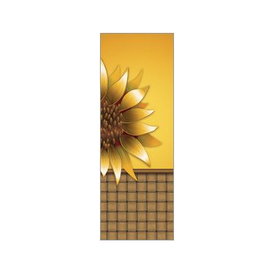 30 x 60 in. Seasonal Banner Sunflower Basket