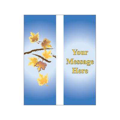 30 x 60 in. Seasonal Banner Autumn Branches-Double Sided Design