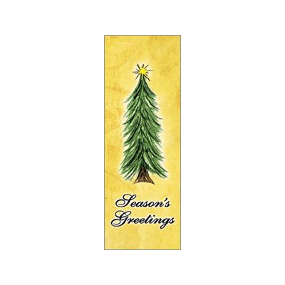 30 x 96 in. Holiday Banner Torn Paper Tree