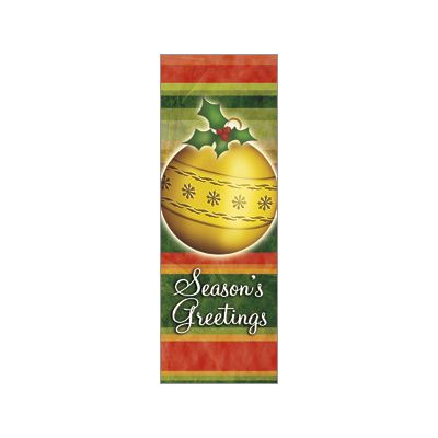 30 x 84 in. Holiday Banner Striped Paper Ornament