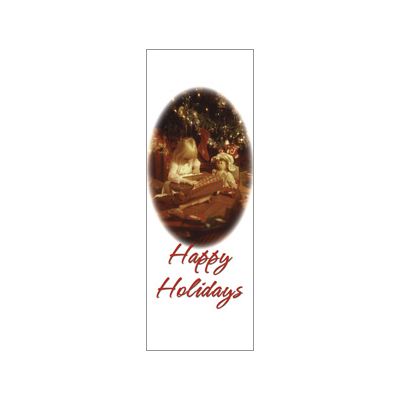 30 x 84 in. Holiday Banner Happy Holidays Christmas Morning