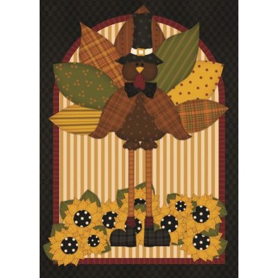 Quilted Turkey House Flag