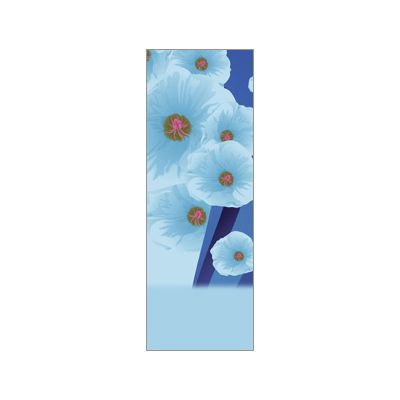 30 x 96 in. Seasonal Banner Powder Blue Floral