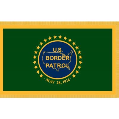 3 x 5 ft. U.S. Border Patrol Flag w/ Gold Fringe