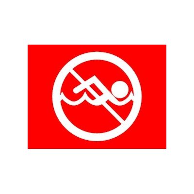 3 ft. x 5 ft. No Swimming Warning Flag
