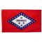 3ft. x 5ft. Arkansas Flag with Brass Grommets