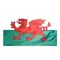 2ft. x 3ft. Wales Flag with Canvas Header