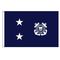 2ft. x 3ft. Coast Guard 2 Star Admiral Flag with Grommets