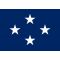 4ft. x 6ft. Navy 4 Star Admiral Flag w/ Lined Pole Sleeve
