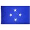 Size 7 Micronesia Flag with Canvas Header & Brass Grommets